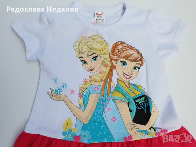 Лятна рокля Ана и Елза 2 - 86,92 см, снимка 2 - Бебешки рокли - 21676252