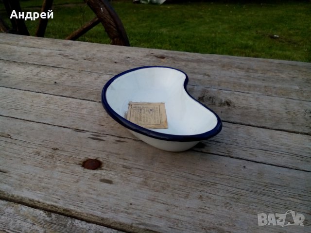 Стара емайлирана чиния, снимка 2 - Други ценни предмети - 25886710