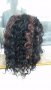 Нова черна Афро с тъмно кестеняви кичури перука 50 см  - мод.81, снимка 4