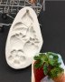 Ягода Ягоди с цвят и листа силиконов молд форма декорация торта фондан шоколад и др., снимка 1 - Форми - 21990338