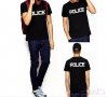 НАД 10 ЦВЯТА! Мъжки тениски POLICE принт! Поръчай модел с ТВОЯ идея!, снимка 1 - Тениски - 25836934