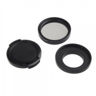 Комплект UV филтър 37mm, преходник и капак OEM за GoPro Hero 3/3+ , снимка 1 - Обективи и филтри - 17110609