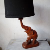 стара нощна лампа-слон, снимка 1 - Настолни лампи - 21355477