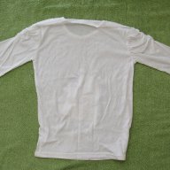 Фина бяла трикотажна блуза за момиче размер 140, нова, снимка 5 - Детски Блузи и туники - 17491710