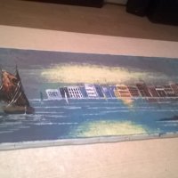 bernad-картина с яхти/море-100х35см-внос швеицария, снимка 8 - Колекции - 26042894
