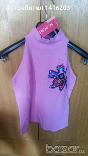 Красиво лятно полуполо с апликация, снимка 1