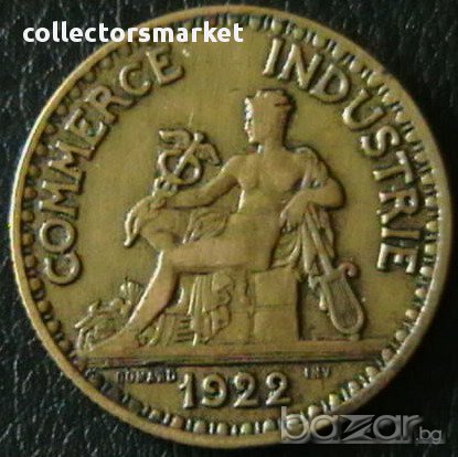 2 франка 1922, Франция, снимка 1