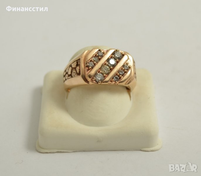 златен пръстен 43551-4, снимка 1