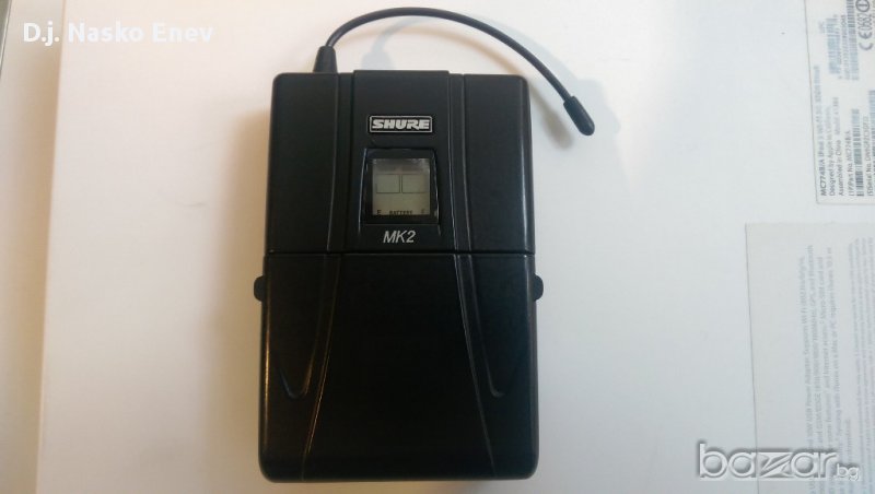 SHURE MK2 Model U1-S2 Transmitter 838-862 MHz- бодипак предавател за безжична система, снимка 1