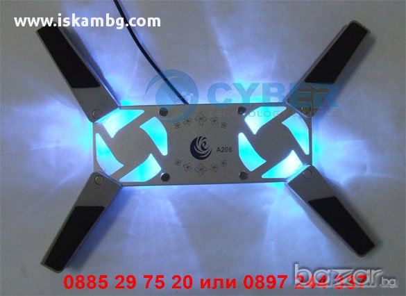 Сгъваем USB охладител за лаптоп - код 0074, снимка 1