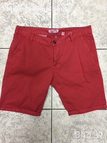 Червен къс панталон, снимка 3 - Дънки - 21872187