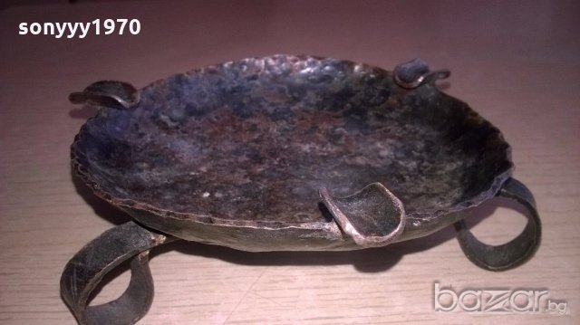 пепелник от ковано желязо-14см, снимка 5 - Антикварни и старинни предмети - 18225149