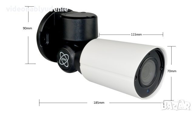 5 Мегапиксела H.265 PTZ Камера 4x Оптичен ZOOM 2.8-12мм Моторизирани Лещи 50М Нощно Виждане PoE 48V, снимка 8 - IP камери - 23255144