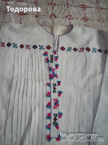 Автентична къса кенарена риза1 от национална носия, снимка 2 - Антикварни и старинни предмети - 18871268