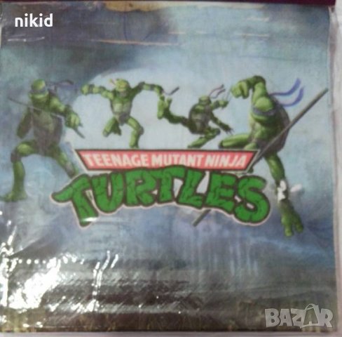 Костенурките Нинджа 10 парти салфетки рожден ден, снимка 2 - Други - 22123276