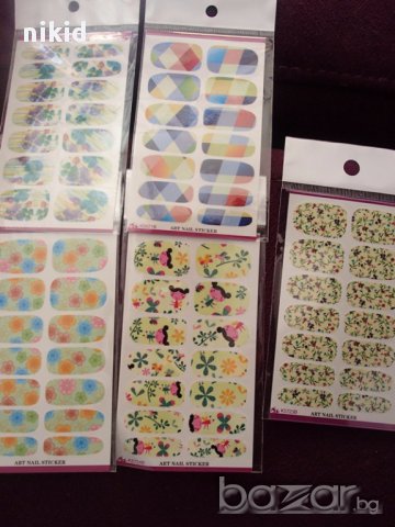 татос ваденки водни стикери за нокти нови
