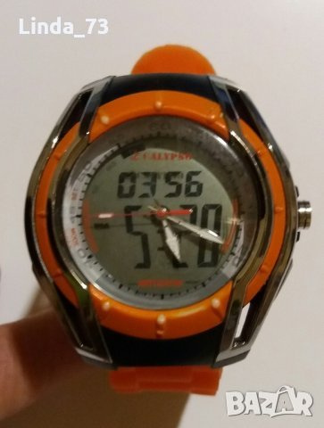 Мъж.часовник-"Calypso"-dual time-оригинал,с мн.функции. Закупен от Италия., снимка 1 - Мъжки - 22120913