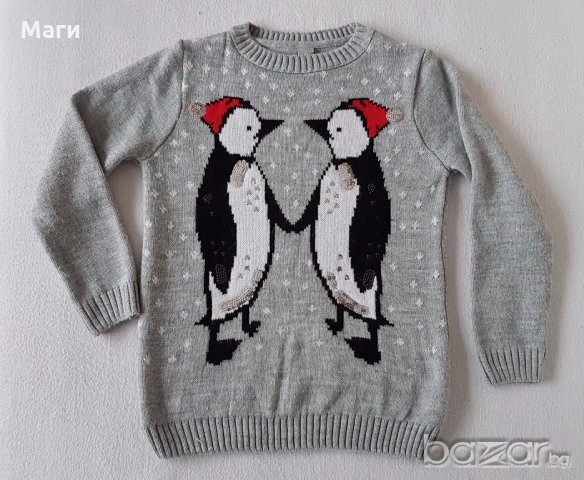 Коледен пуловер TU - 9 години, снимка 5 - Други - 20047236