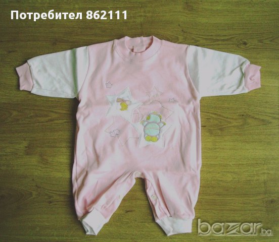 НОВ Детски гащеризон, космонафт пижама, детско боди за бебе в розово, снимка 3 - Бодита за бебе - 11167390