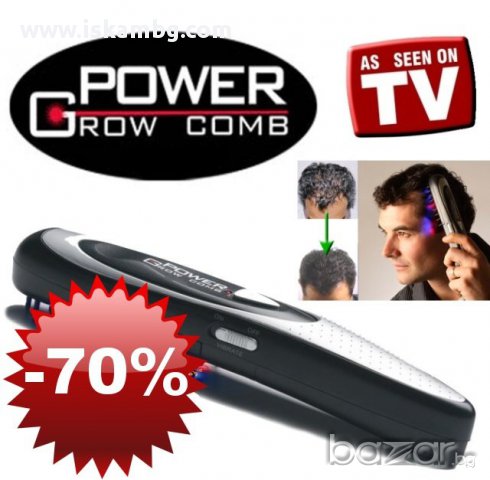 Лазерна четка за косопад Power Grow Comb - код 0286, снимка 12 - Аксесоари за коса - 13310677
