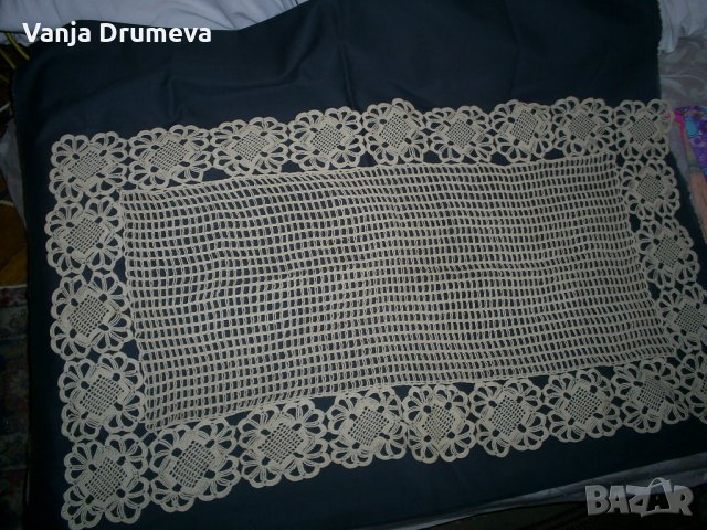 голямо каре плетено на една кука