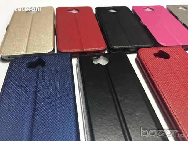Huawei Y6 2017 калъф тип тефтер със силиконово легло, снимка 2 - Калъфи, кейсове - 19760417