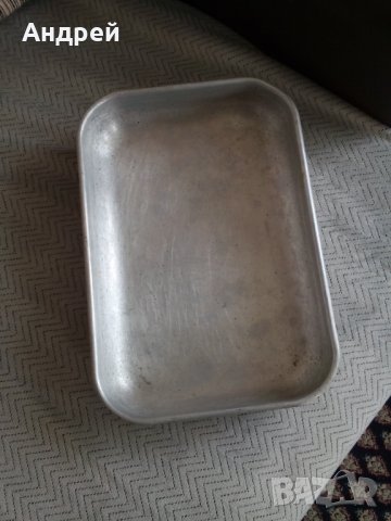 Стара алуминиева тава, снимка 5 - Антикварни и старинни предмети - 24604894