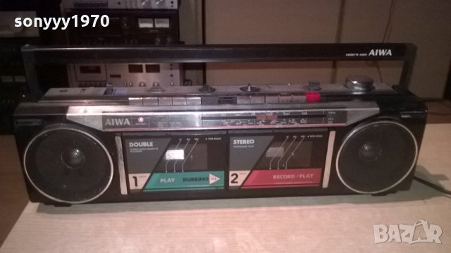 aiwa cs-w220-ретро колекция-внос швеицария, снимка 3 - Радиокасетофони, транзистори - 24418542