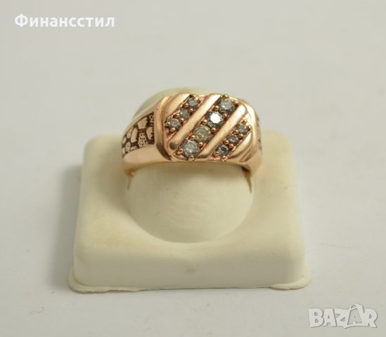 златен пръстен 43551-4, снимка 1 - Пръстени - 23660837