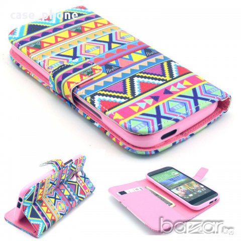 Нов флип кейс от кожа за HTC ONE M8, снимка 5 - Калъфи, кейсове - 11089171