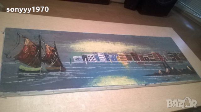 bernad-картина с яхти/море-100х35см-внос швеицария, снимка 8 - Колекции - 26042894