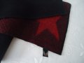 Уникален вълнен шал с червена звезда в единият край, снимка 2