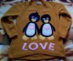 Блузка с пингвинчета, снимка 1 - Блузи с дълъг ръкав и пуловери - 13439425