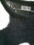 Nümph - черен пуловер на  бели точки, снимка 4