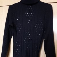 Поло с ефект дантела, снимка 1 - Блузи с дълъг ръкав и пуловери - 24355911