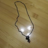Старинен  синджир, накит с интересна висулка , снимка 1 - Колиета, медальони, синджири - 13209014