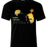 Мъжка тениска Albert Einstein Quotes T-Shirt, снимка 1 - Тениски - 21487715