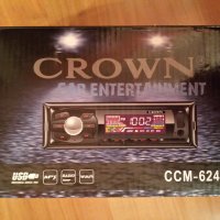 Авторесийвър Crown CCM-624F, снимка 1 - Радиокасетофони, транзистори - 24337466