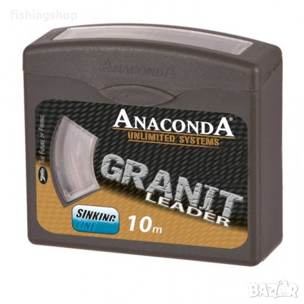 Влакно за поводи - Anaconda Granit Leader 10m, 25lb, снимка 1