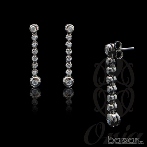  Сребърни обеци V-145 , снимка 1