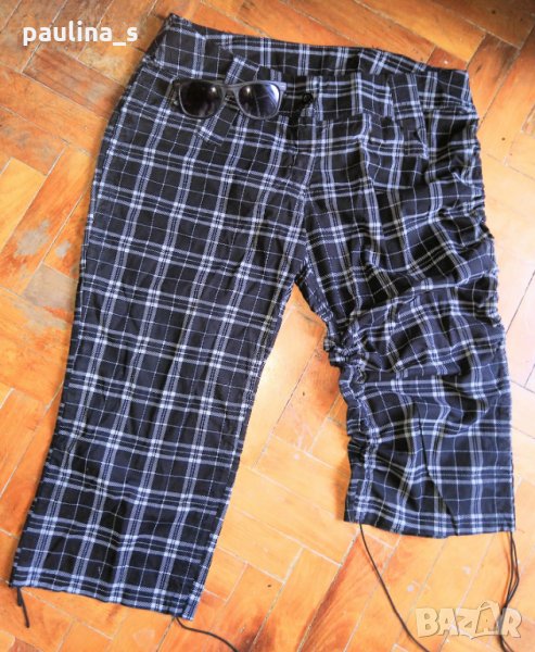 Еластични бермуди с набиращи се крачоли, снимка 1