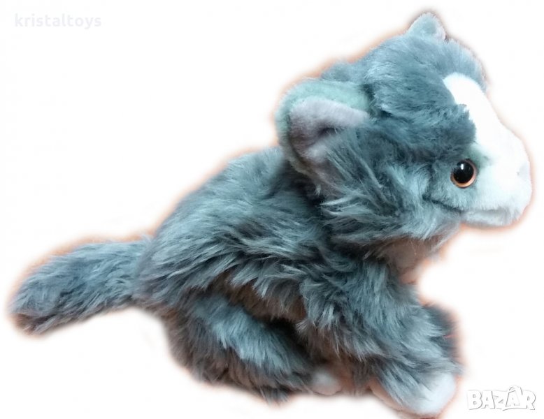 Детска плюшена играчка Коте сиво, снимка 1