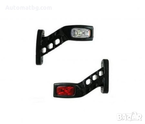 LED габаритни светлини BK119, Комплект 2 броя 12-24V, Червено/Бяло/Жълто, снимка 1