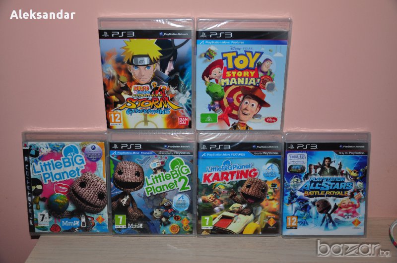 Нови игри.toy Story,little big planet,naruto,all stars Battle Royale,karting,ps3,пс3, снимка 1