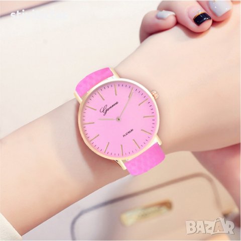 Часовник Geneva Термохромни-Розав., снимка 3 - Дамски - 22844453