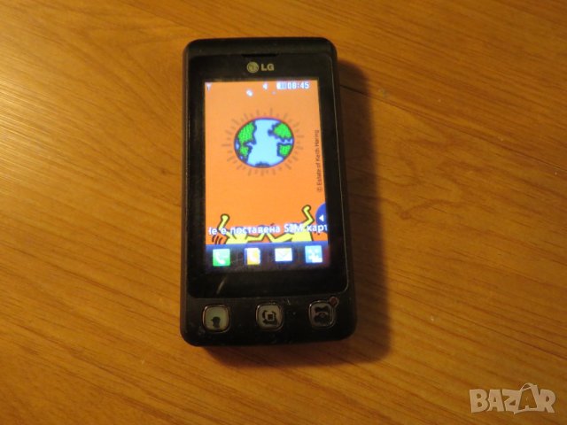 телефон тъч LG KP500, ЛГ KP500 - модел 2008 работещ 