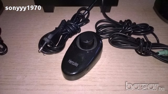 Hercules буфер с усилвател 24х22х17см и 2 колони 24см-от швеицария, снимка 7 - Тонколони - 17934029