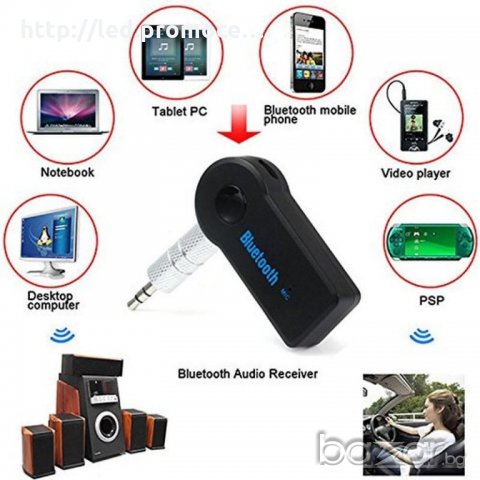 Bluetooth Музикален аудио адаптер за свободни ръце, снимка 1 - Радиокасетофони, транзистори - 20664995
