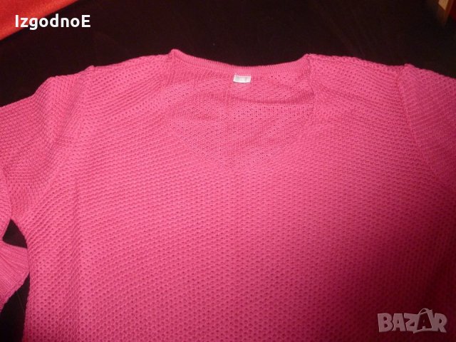 М-Л Нов страхотен малинов пуловер, снимка 4 - Блузи с дълъг ръкав и пуловери - 22073593