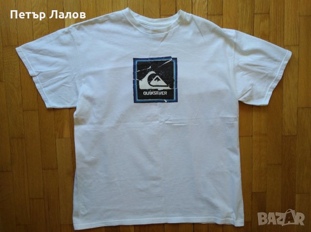 Намалена Quiksilver тениска с къс ръкав бяла, снимка 1 - Тениски - 11004061